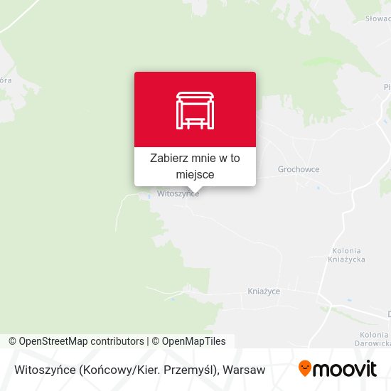 Mapa Witoszyńce (Końcowy / Kier. Przemyśl)