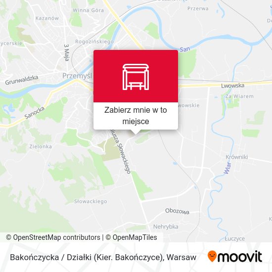 Mapa Bakończycka / Działki (Kier. Bakończyce)