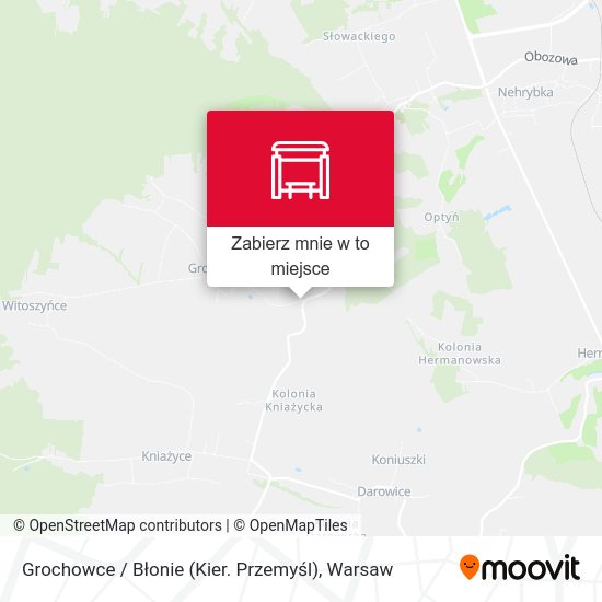 Mapa Grochowce / Błonie (Kier. Przemyśl)