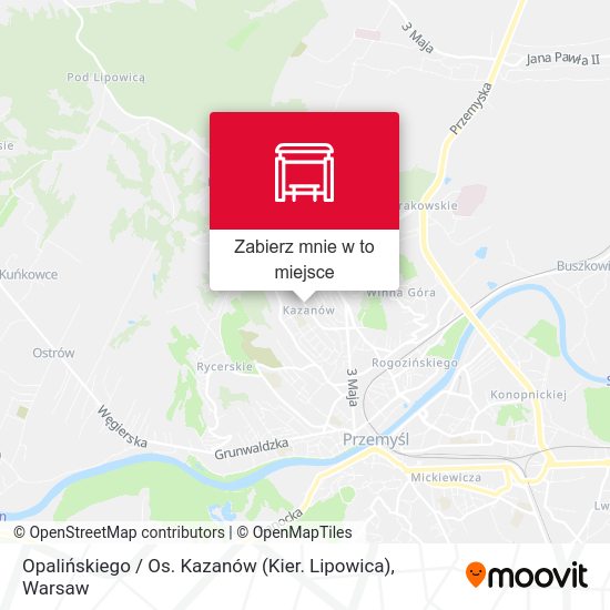 Mapa Opalińskiego / Os. Kazanów (Kier. Lipowica)