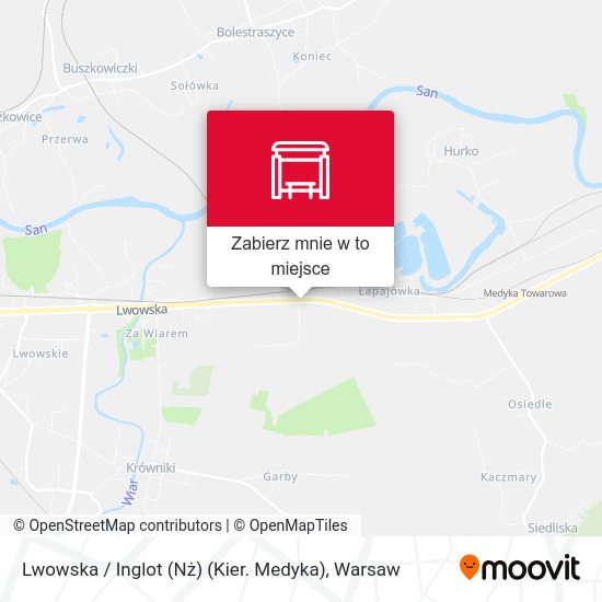 Mapa Lwowska / Inglot (Nż) (Kier. Medyka)