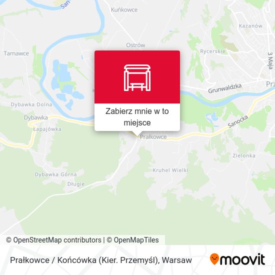 Mapa Prałkowce / Końcówka (Kier. Przemyśl)