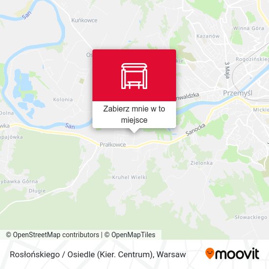 Mapa Rosłońskiego / Osiedle (Kier. Centrum)