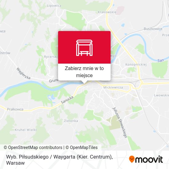 Mapa Wyb. Piłsudskiego / Waygarta (Kier. Centrum)