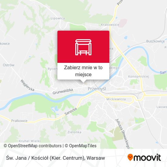 Mapa Św. Jana / Kościół (Kier. Centrum)