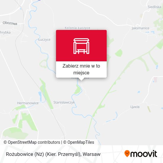 Mapa Rożubowice (Nż) (Kier. Przemyśl)