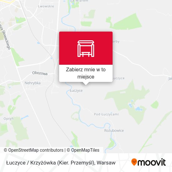 Mapa Łuczyce / Krzyżówka (Kier. Przemyśl)