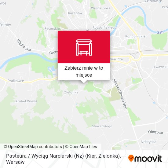 Mapa Pasteura / Wyciąg Narciarski (Nż) (Kier. Zielonka)