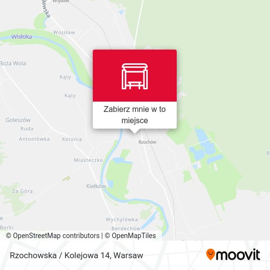 Mapa Rzochowska / Kolejowa 14