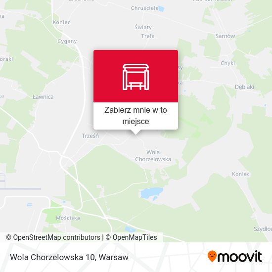 Mapa Wola Chorzelowska 10