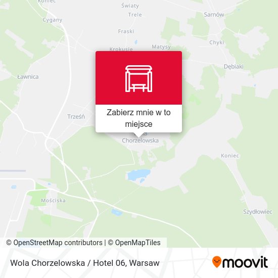 Mapa Wola Chorzelowska / Hotel 06