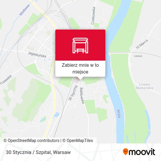 Mapa 30 Stycznia / Szpital