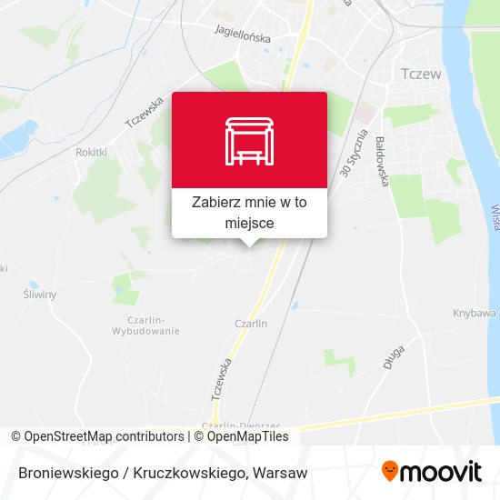 Mapa Broniewskiego / Kruczkowskiego