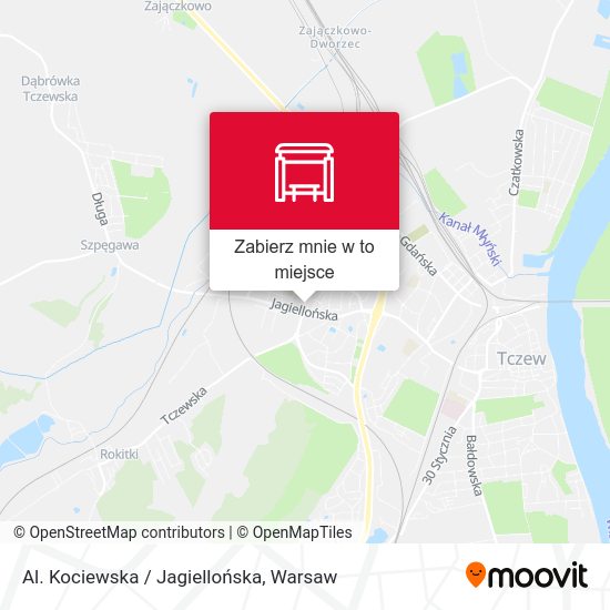 Mapa Al. Kociewska / Jagiellońska