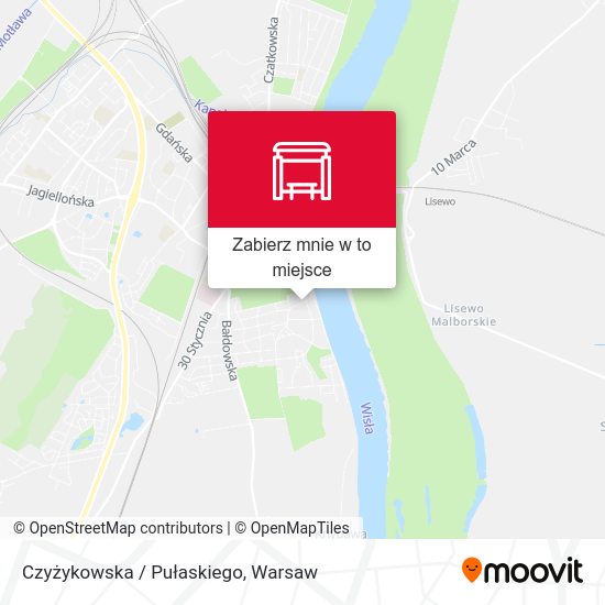 Mapa Czyżykowska / Pułaskiego