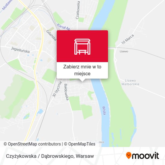 Mapa Czyżykowska / Dąbrowskiego