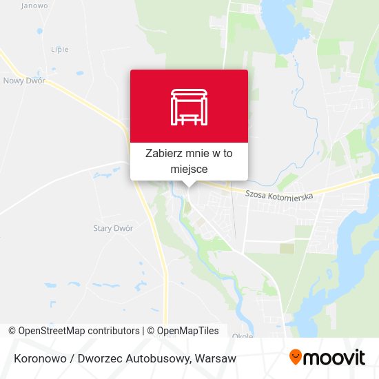 Mapa Koronowo / Dworzec Autobusowy