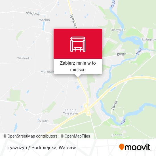 Mapa Tryszczyn / Podmiejska