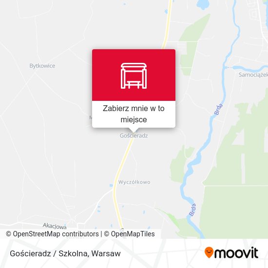 Mapa Gościeradz / Szkolna