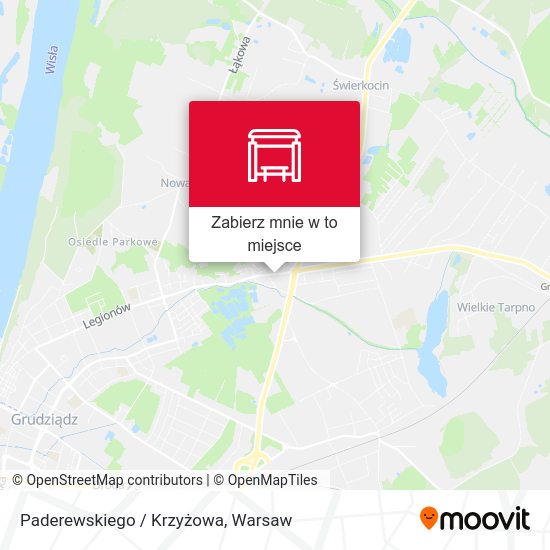 Mapa Paderewskiego / Krzyżowa