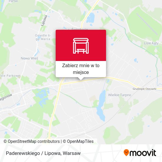 Mapa Paderewskiego / Lipowa