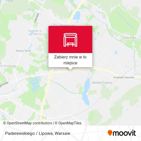 Mapa Paderewskiego / Lipowa