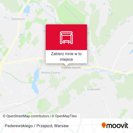 Mapa Paderewskiego / Przejazd