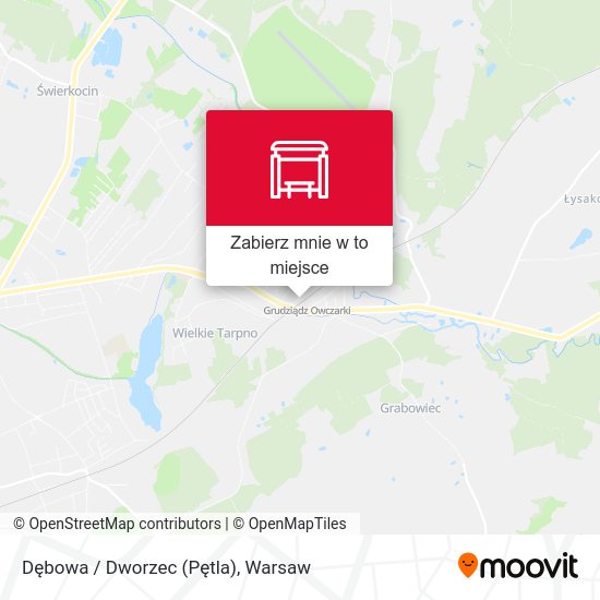 Mapa Dębowa / Dworzec (Pętla)