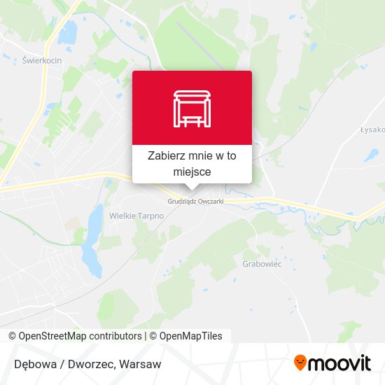 Mapa Dębowa / Dworzec