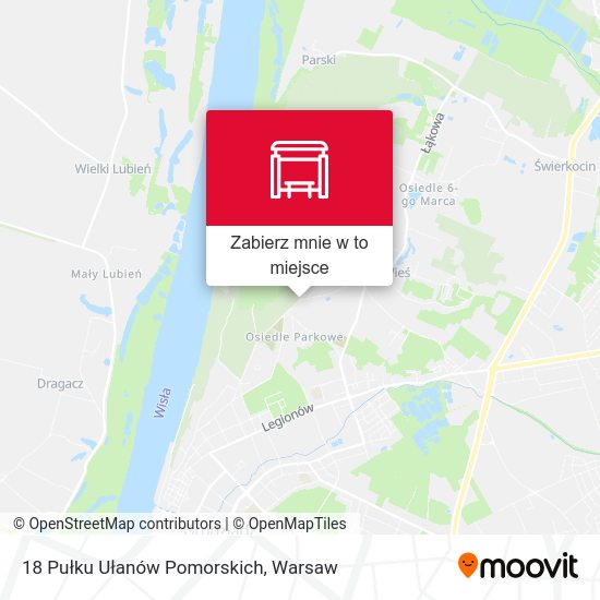 Mapa 18 Pułku Ułanów Pomorskich