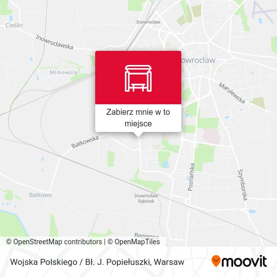 Mapa Wojska Polskiego / Bł. J. Popiełuszki