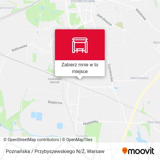 Mapa Poznańska / Przybyszewskiego N / Ż