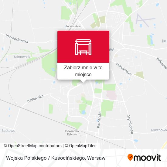 Mapa Wojska Polskiego / Kusocińskiego