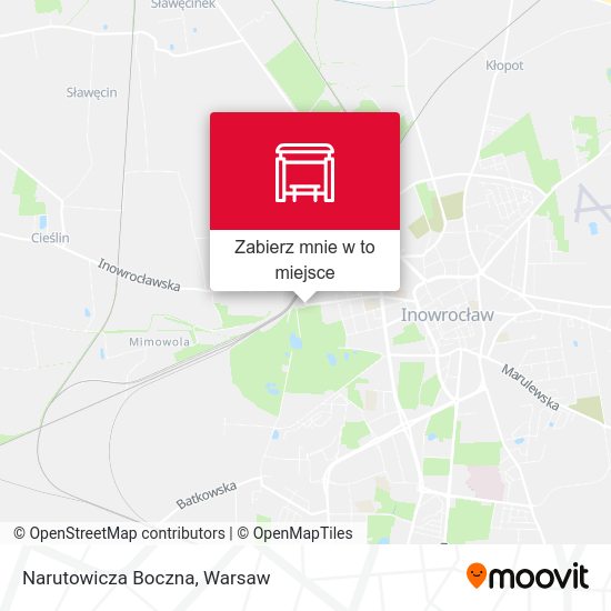 Mapa Narutowicza Boczna