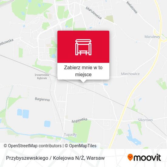 Mapa Przybyszewskiego / Kolejowa N / Ż