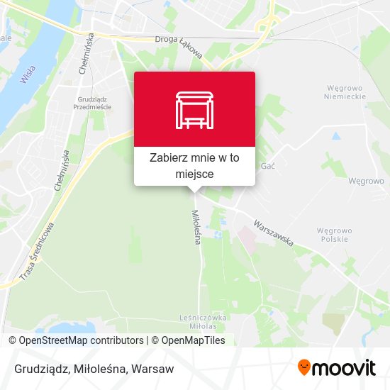 Mapa Grudziądz, Miłoleśna