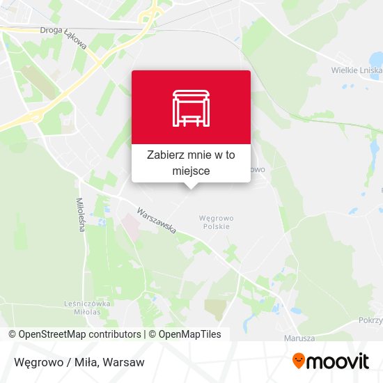 Mapa Węgrowo / Miła