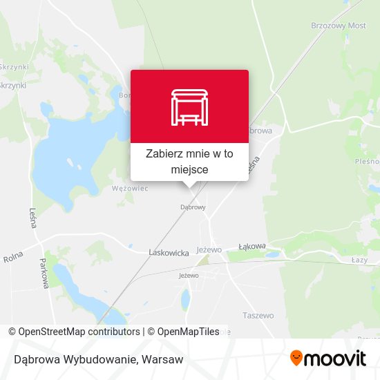 Mapa Dąbrowa Wybudowanie