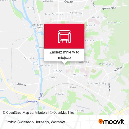 Mapa Grobla Świętego Jerzego