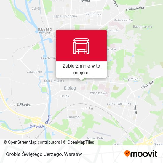 Mapa Grobla Świętego Jerzego