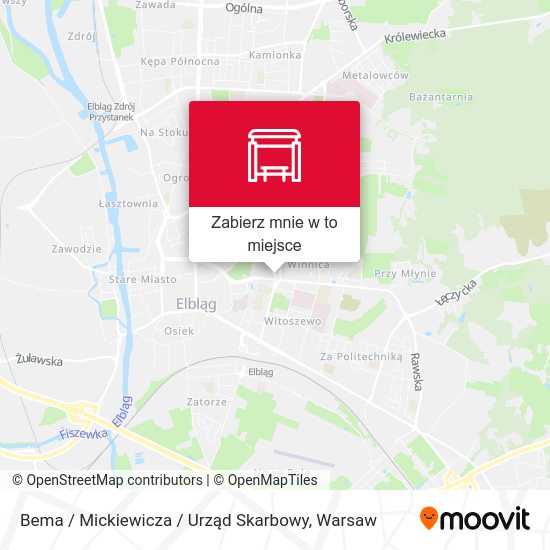 Mapa Bema / Mickiewicza / Urząd Skarbowy