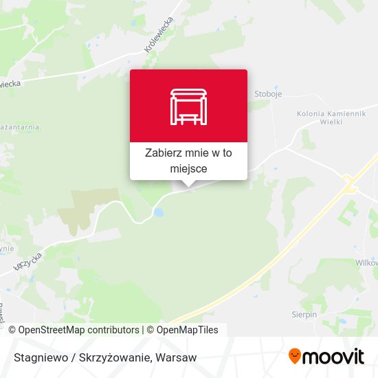 Mapa Stagniewo / Skrzyżowanie