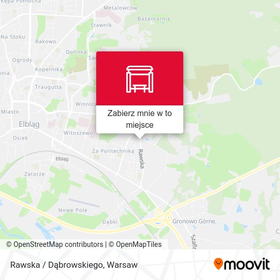 Mapa Rawska / Dąbrowskiego