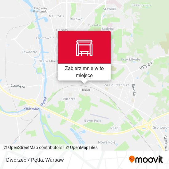 Mapa Dworzec / Pętla