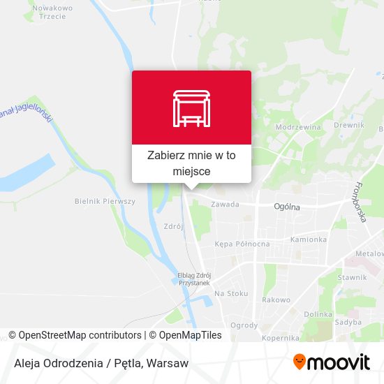 Mapa Aleja Odrodzenia / Pętla