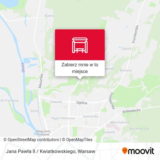 Mapa Jana Pawła II / Kwiatkowskiego