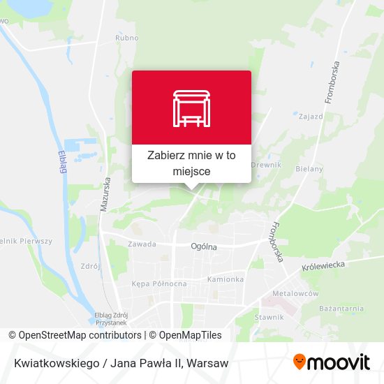 Mapa Kwiatkowskiego / Jana Pawła II