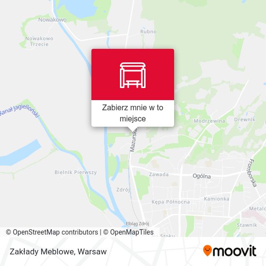 Mapa Zakłady Meblowe