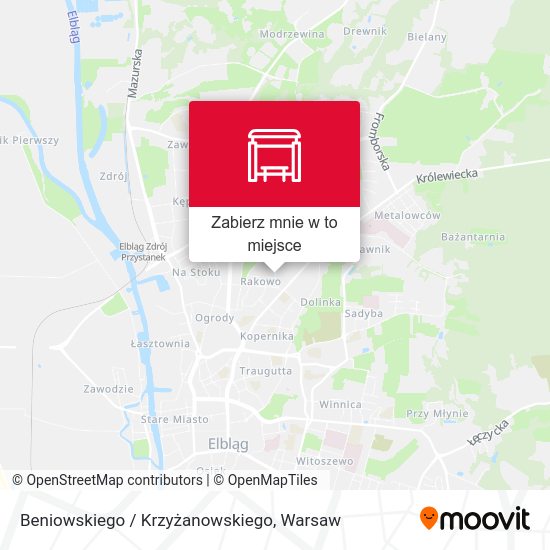 Mapa Beniowskiego / Krzyżanowskiego