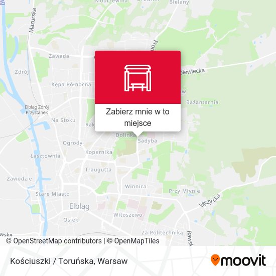 Mapa Kościuszki / Toruńska